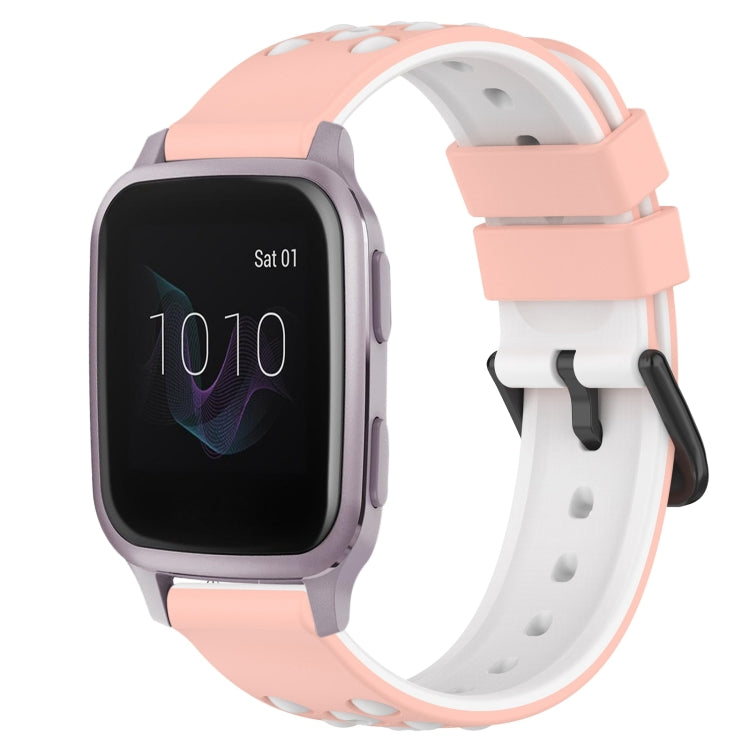 Cinturino in silicone bicolore 20 mm per Garmin Venu Sq