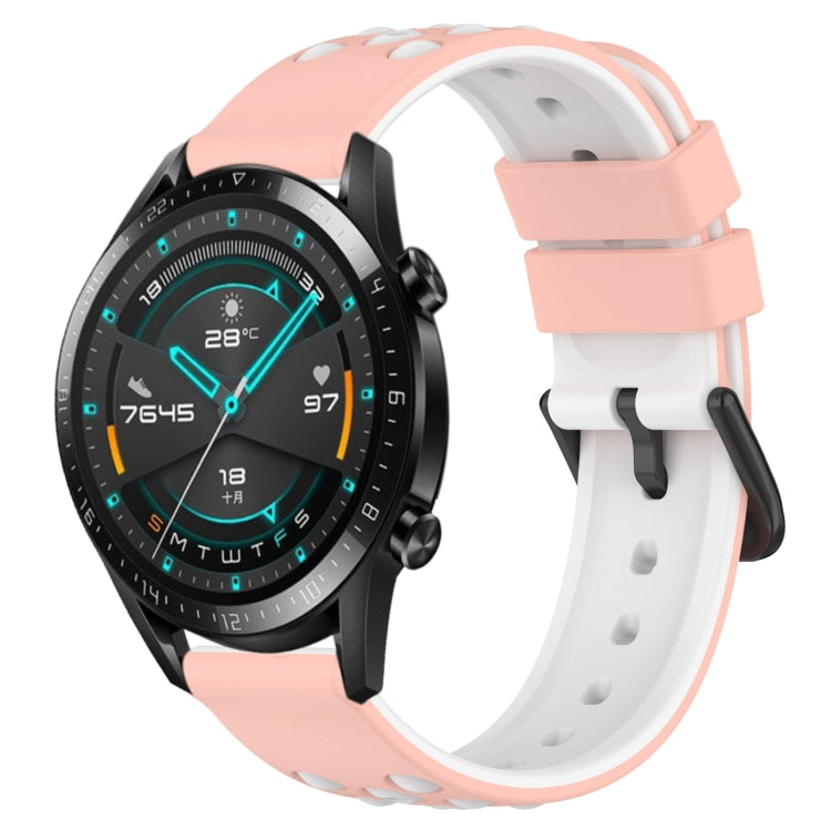 Cinturino in silicone bicolore 20 mm per Huawei Watch GT2 42mm