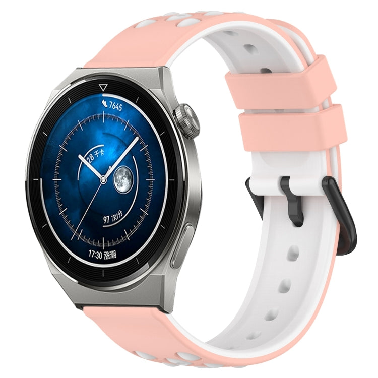 Cinturino in silicone bicolore 22mm per Huawei Watch GT3 46mm