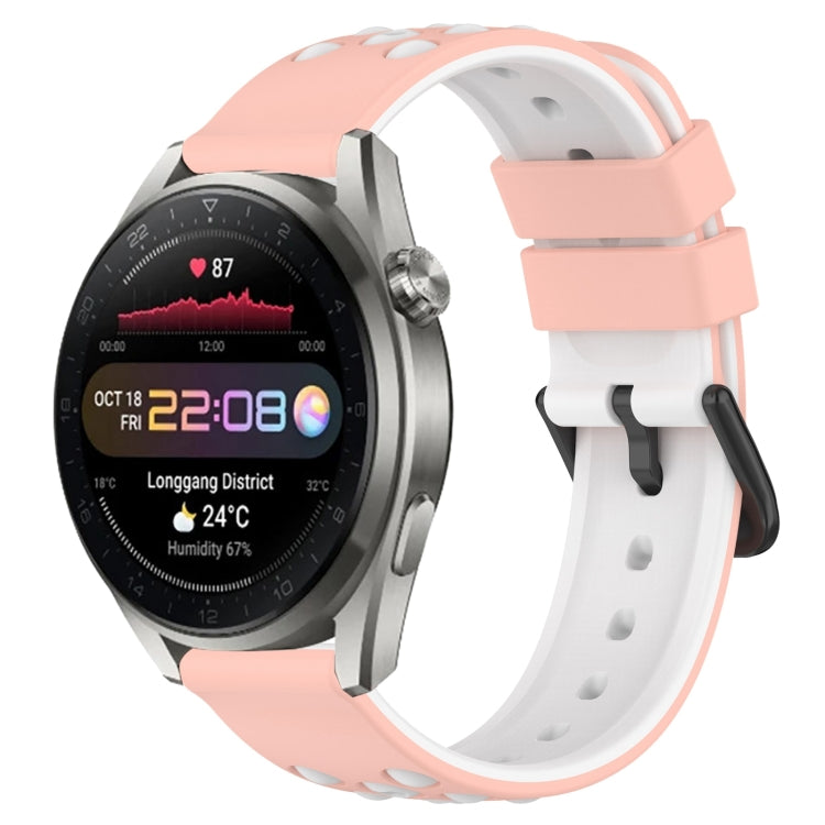 Cinturino in silicone bicolore 22 mm per Huawei Watch 3 Pro New