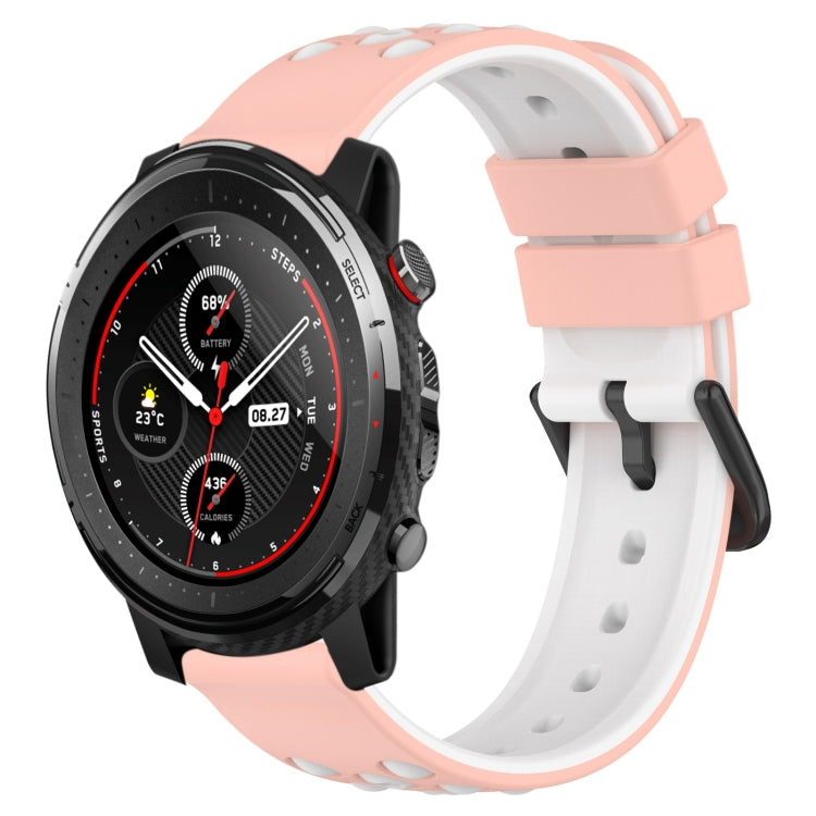 Cinturino in silicone bicolore 22mm per Amazfit GTR 47mm