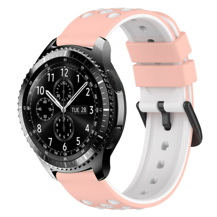 Cinturino in silicone bicolore 22 mm per Samsung Gear S3