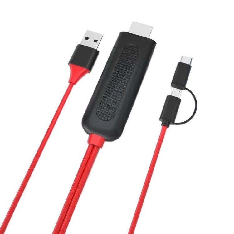 Micro USB USB C 2 in 1, adattatore Android Weton MHL a TV HDMI 1080P HD HDTV Mirroring e cavo di ricarica, a monitor proiettore TV