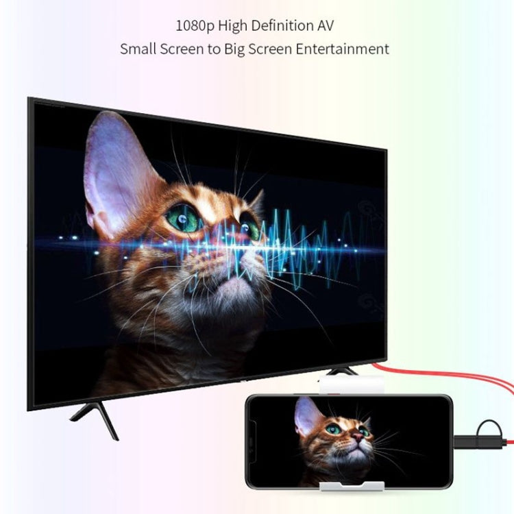 Micro USB USB C 2 in 1, adattatore Android Weton MHL a TV HDMI 1080P HD HDTV Mirroring e cavo di ricarica, a monitor proiettore TV