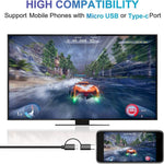 Micro USB USB C 2 in 1, adattatore Android Weton MHL a TV HDMI 1080P HD HDTV Mirroring e cavo di ricarica, a monitor proiettore TV