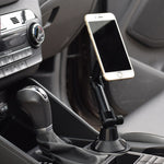 X033 Portabicchieri a collo di cigno regolabile con supporto per telefono da auto da 360 gradi, X033