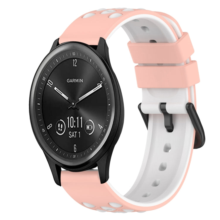 Cinturino in silicone bicolore 22 mm per Garmin Vivomove