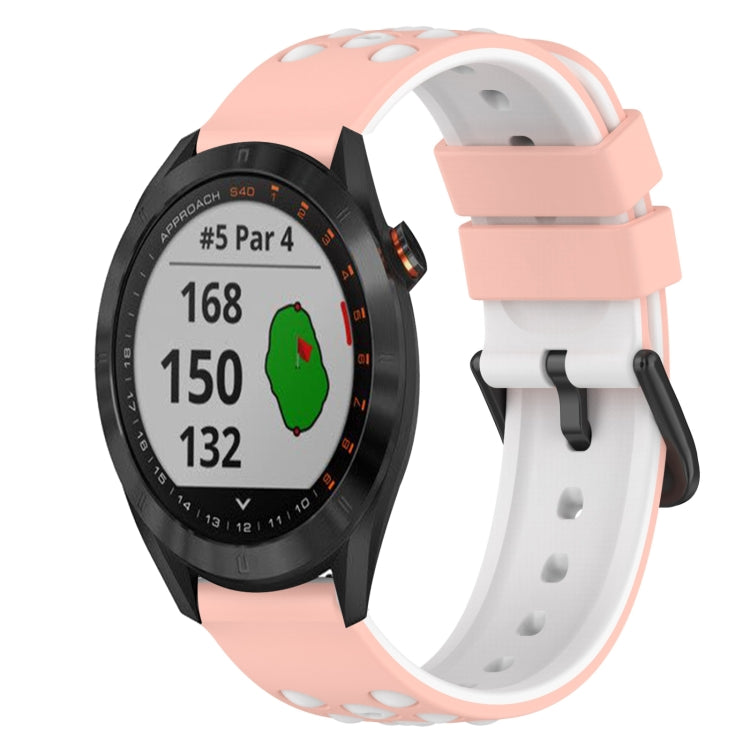 Cinturino in silicone bicolore 22 mm per Garmin Approach S40