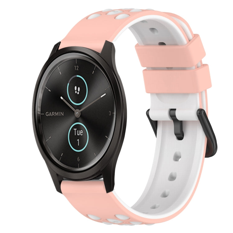 Cinturino in silicone bicolore 22 mm per Garmin Garminmove Style