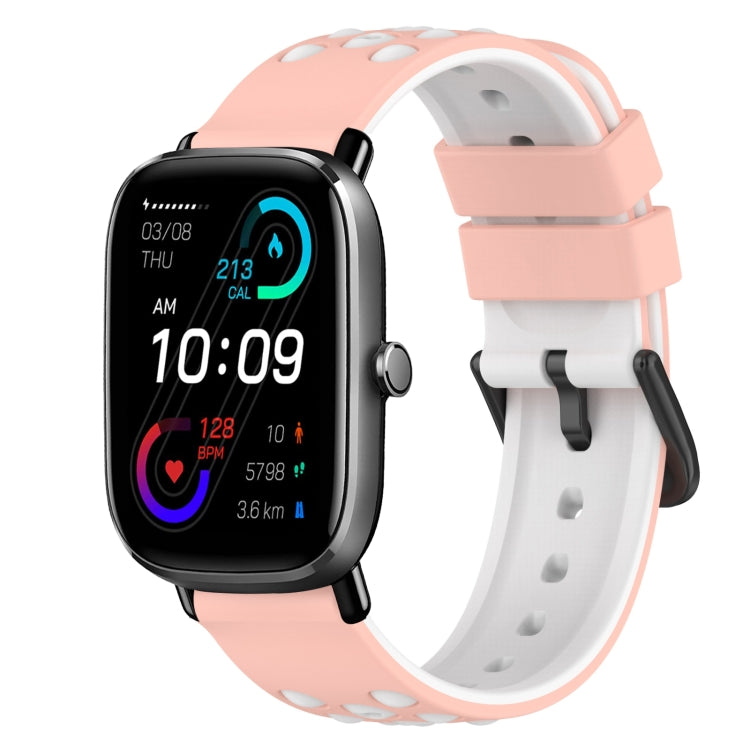 Cinturino in silicone bicolore 22 mm per Amazfit GTS 2 Mini