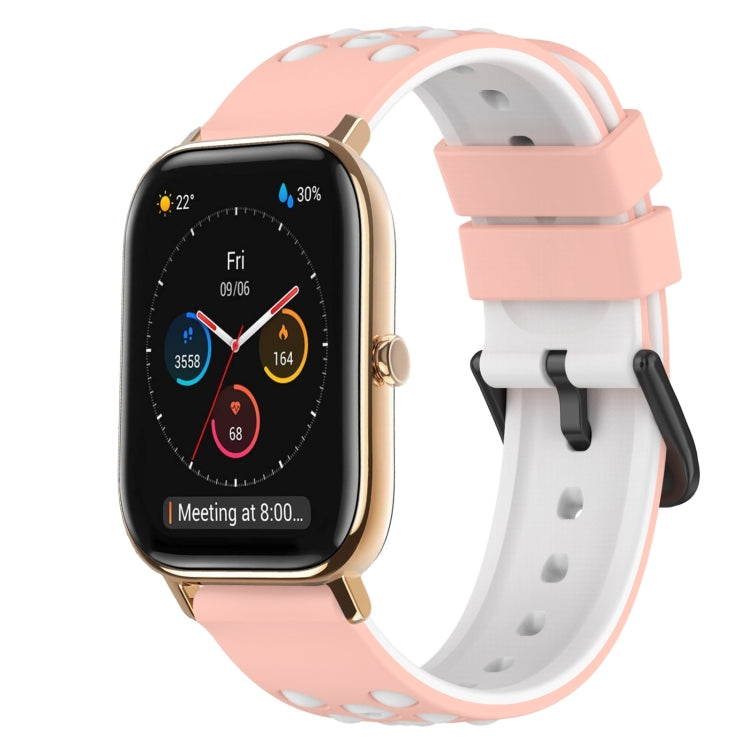 Cinturino in silicone bicolore 22 mm per Amazfit GTS