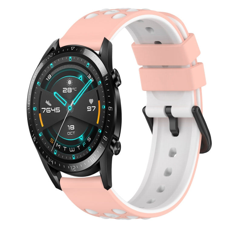 Cinturino in silicone bicolore 22 mm per Huawei Watch GT2 42mm