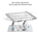 D088 Supporto portatile per laptop regolabile in altezza flessibile con rotazione a 360 gradi in alluminio portatile, D088