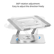 D088 Supporto portatile per laptop regolabile in altezza flessibile con rotazione a 360 gradi in alluminio portatile, D088