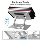 D088 Supporto portatile per laptop regolabile in altezza flessibile con rotazione a 360 gradi in alluminio portatile, D088