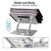 D088 Supporto portatile per laptop regolabile in altezza flessibile con rotazione a 360 gradi in alluminio portatile, D088