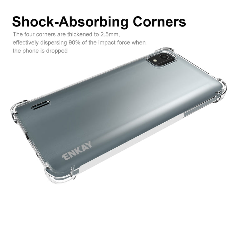 Custodia trasparente TPU per Nokia C2 2nd Edition