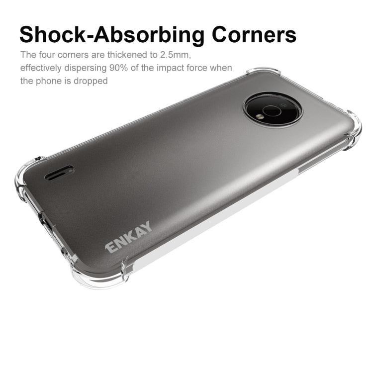 Custodia trasparente in TPU per Nokia C200