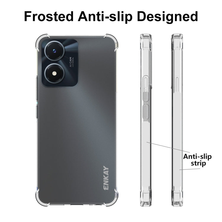 Custodia TPU trasparente per Vivo Y02s