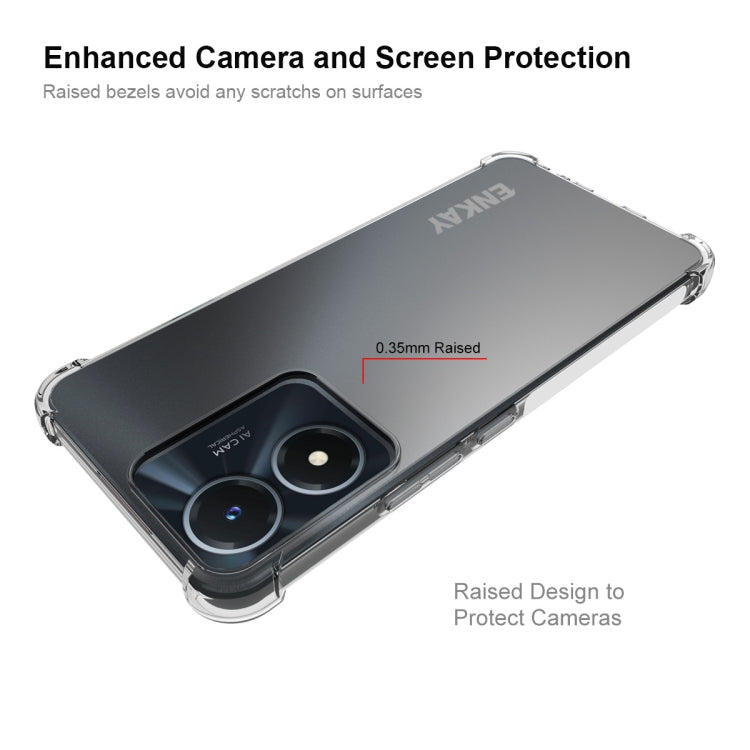 Custodia TPU trasparente per Vivo Y02s