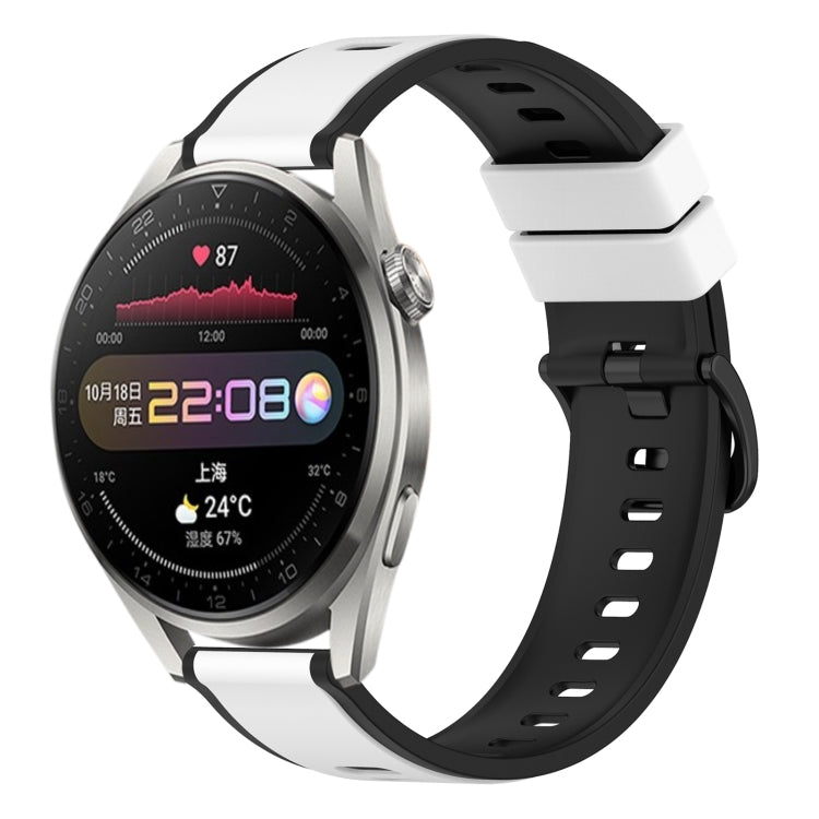 Cinturino in silicone bicolore 22 mm per Huawei Watch 3 Pro