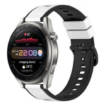 Cinturino in silicone bicolore da 22 mm, For Huawei Watch 3 Pro New
