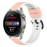 Cinturino in silicone bicolore da 22 mm, For Huawei Watch 3 Pro New