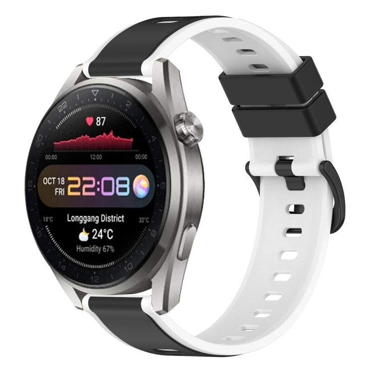Cinturino in silicone bicolore da 22 mm, For Huawei Watch 3 Pro New