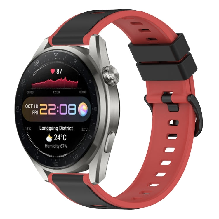Cinturino in silicone bicolore da 22 mm, For Huawei Watch 3 Pro New