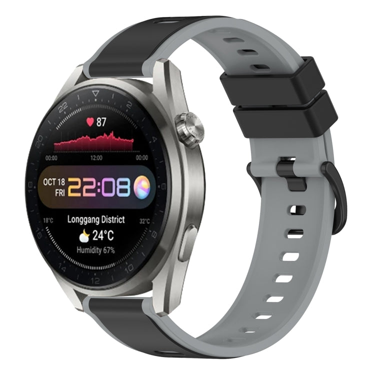 Cinturino in silicone bicolore da 22 mm, For Huawei Watch 3 Pro New