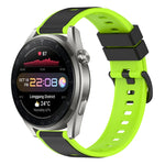 Cinturino in silicone bicolore da 22 mm, For Huawei Watch 3 Pro New