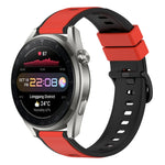 Cinturino in silicone bicolore da 22 mm, For Huawei Watch 3 Pro New