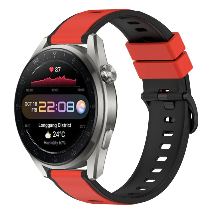Cinturino in silicone bicolore da 22 mm, For Huawei Watch 3 Pro New