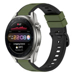 Cinturino in silicone bicolore da 22 mm, For Huawei Watch 3 Pro New