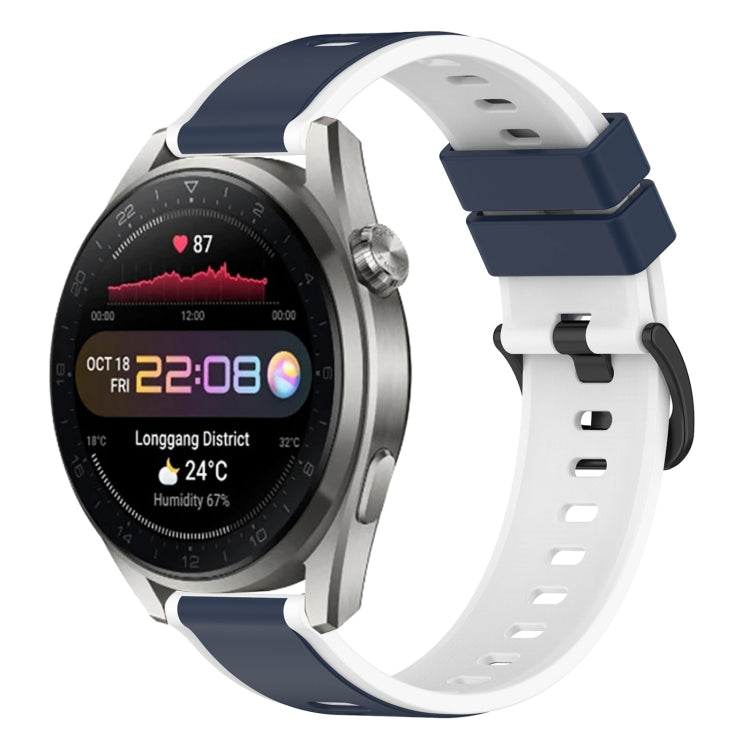 Cinturino in silicone bicolore da 22 mm, For Huawei Watch 3 Pro New