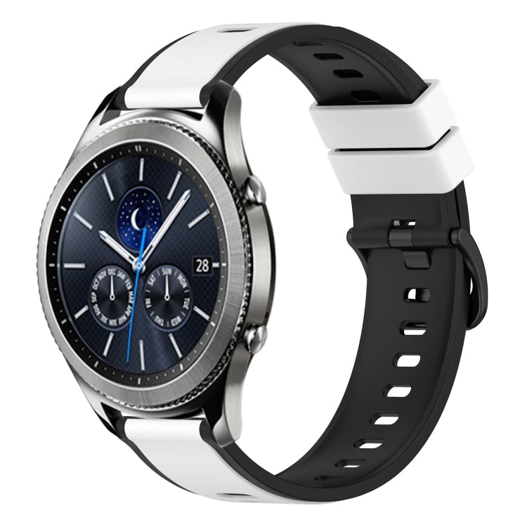 Cinturino in silicone bicolore 22 mm per Samsung Gear S3