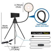 Lampada ad anello LED dimmerabile con supporto per smartphone