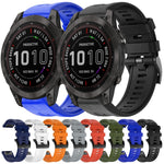 Cinturino in silicone tinta unita con fibbia in metallo, For Garmin Fenix 7, For Garmin Fenix 7 Solar, For Garmin Fenix 7 Sapphire Solar