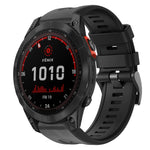 Cinturino in silicone tinta unita con fibbia in metallo, For Garmin Fenix 7, For Garmin Fenix 7 Solar, For Garmin Fenix 7 Sapphire Solar