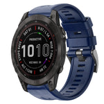 Cinturino in silicone tinta unita con fibbia in metallo, For Garmin Fenix 7, For Garmin Fenix 7 Solar, For Garmin Fenix 7 Sapphire Solar