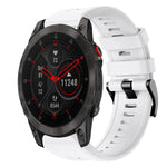 Cinturino in silicone tinta unita con fibbia in metallo, For Garmin Descent G1, For Garmin EPIX Gen 2, For Garmin Instinct 2