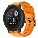 Cinturino in silicone tinta unita con fibbia in metallo, For Garmin Descent G1, For Garmin EPIX Gen 2, For Garmin Instinct 2