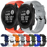 Cinturino in silicone tinta unita con fibbia in metallo, For  Garmin Instinct, For Garmin Approach S62, For Garmin Fenix 6 GPS