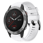 Cinturino in silicone tinta unita con fibbia in metallo, For  Garmin Instinct, For Garmin Approach S62, For Garmin Fenix 6 GPS