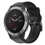 Cinturino in silicone tinta unita con fibbia in metallo, For  Garmin Instinct, For Garmin Approach S62, For Garmin Fenix 6 GPS