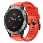 Cinturino in silicone tinta unita con fibbia in metallo, For  Garmin Instinct, For Garmin Approach S62, For Garmin Fenix 6 GPS