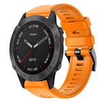 Cinturino in silicone tinta unita con fibbia in metallo, For Garmin Fenix 6 Pro GPS, For Garmin Fenix 6 Sapphire GPS, For Garmin Fenix 5