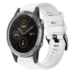 Cinturino in silicone tinta unita con fibbia in metallo, For Garmin Fenix 6 Pro GPS, For Garmin Fenix 6 Sapphire GPS, For Garmin Fenix 5