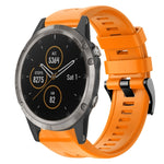 Cinturino in silicone tinta unita con fibbia in metallo, For Garmin Fenix 6 Pro GPS, For Garmin Fenix 6 Sapphire GPS, For Garmin Fenix 5