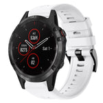 Cinturino in silicone tinta unita con fibbia in metallo, For Garmin Fenix 5 plus, For Garmin Quatix 5, For Garmin Quatix 5 Sapphire